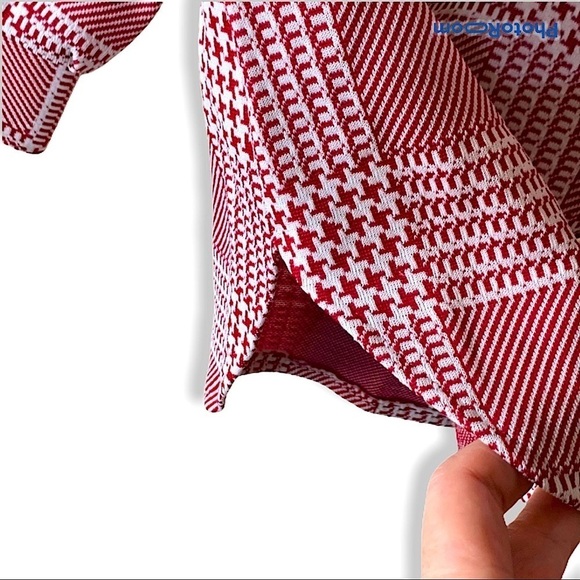 UNBRANDED Vintage Houndstooth Plaid Horse Bit Equestrian Button Front Top Sz S - Picture 9 of 9